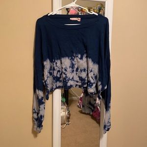 Cropped tie dye shirt